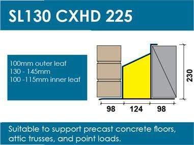 Stressline Extra Heavy Duty 130mm Cavity Lintel SL130CXHD225 - Image 3